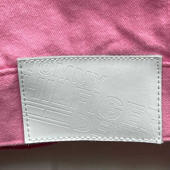 Tommy Hilfiger pink oversized denim jacket - Picture 6 of 8